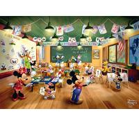Schmidt Spiele 56599 Puzzle pour Enfant en Carton d'herbe 200 pièces Thomas Kinkade Disney Mickey and Minnie Schoolhouse