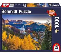 Schmidt Spiele 57390 Herbstliches Neuschwanstein, 1000 Teile Puzzle