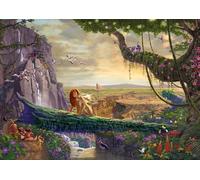 Schmidt Spiele 57396 Thomas Kinkade, Disney, Le Roi Lion, Return to Pride Rock , Puzzle 6000 pièces, Earthy Shades