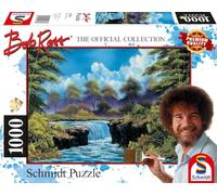 Schmidt Spiele 57538 Bob Ross, Cascade dans la clairière, Puzzle de 1000 pièces