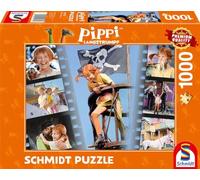 Schmidt Spiele 57573 Pippi Longstocking, Soyez Vilain et Sauvage et Merveilleux, Puzzle de 1000 pièces