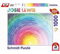 Schmidt-Spiele Puzzle 57578 Josie Lewis Rising Rainbow – 1000 pièces