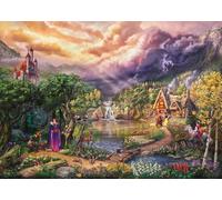 Schmidt Spiele 58037 Thomas Kinkade, Disney, Blanche-Neige et la Reine, Puzzle 1000 pièces