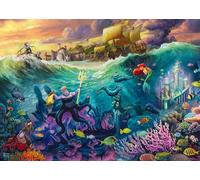 Schmidt Spiele 58041 Disney, La Petite Sirène - Ursula, Thomas Kinkade, Puzzle 1000 pièces