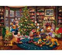 Schmidt Spiele 58047 Disney, Mickey & Minnie Trimming The Tree, Thomas Kinkade,