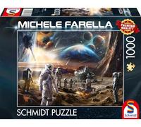 Schmidt Spiele 58537 Mondes Infini Missions Spatiales Michele Farella Puzzle 1000 Pièces Multicolore