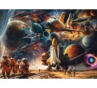 Schmidt Spiele 58539 Puzzle de 1000 pièces pour Fascination Spatiale, Voyage dans Les Galaxies lointaines, Michele Farella, Puzzle