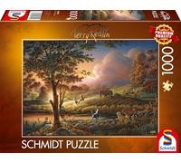 Schmidt Spiele 58544 Puzzle de 1000 pièces en Terry Redlin Motif Soleil sur Les pneus Multicolore