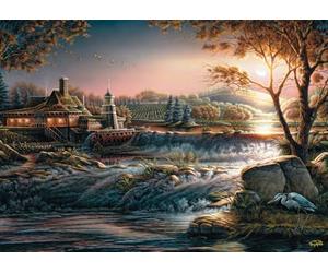 Schmidt Spiele 58545 Lumières dans la Nature, Terry Redlin, Puzzle Puzzle de 1000 pièces