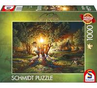 Schmidt Spiele 58547-Puzzle de 1000 pièces-Magnifique lumière du Printemps-Terry Redlin, 58547, Multicolore