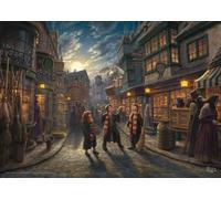 Schmidt Spiele 58548 Wizarding World, Harry Potter, Diagon Alley, Thomas Kinkade, Puzzle 1000 pièces, Multicolore