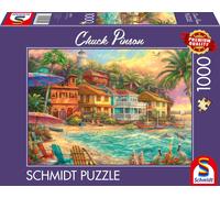 Schmidt Spiele 58555 Chuck Pinson Island Time Jigsaw Puzzle 1000 Pieces, Multi-C