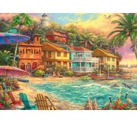 Schmidt-Spiele Puzzle 1000 pièces Chuck Pinson Island Time Multicolore 69,3 x 49,3 cm