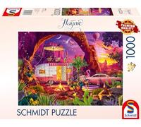 Schmidt Spiele 58574 Jeff Haynie, Camping Paradis dans Le désert, Puzzle 1000 pièces