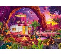 Schmidt Spiele 58574 Jeff Haynie, Paradis du Camping dans Le désert, Puzzle à 1000 pièces