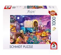 Schmidt Spiele 58576 Jeff Haynie, Camping Romantique dans Le Far West, Puzzle Puzzle de 1000 pièces