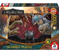 Schmidt Spiele 58581 Puzzle de 1 000 pièces en Forme de Dragons en Toute simplicité, Dragons are Real