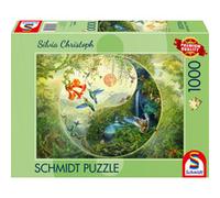 Schmidt-Spiele Puzzle 58595 Yin & Yang – Forêt des colibris (Silvia Christoph) – 1000 pièces