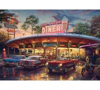 Schmidt Spiele 58637 Puzzle American Diner, Blend COTA, 1000 pièces en Carton d'herbe