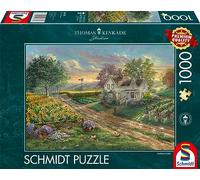 Schmidt Spiele 58779 Puzzle Thomas Kinkade, Champs de tournesols, 1000 pièces Puzzle