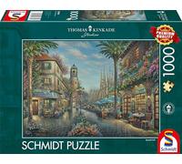 Schmidt Spiele 58780 Puzzle Thomas Kinkade Café de Rue Espagnol, 1000 pièces, Multicolore