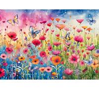 Schmidt Spiele 58873 Prairie de Coquelicots, Puzzle 1000 pièces