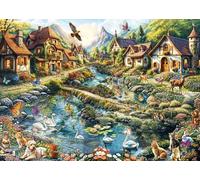 Schmidt Spiele 58874 Village à l'orée de la forêt, Puzzle 1000 pièces