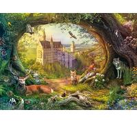Schmidt Spiele 58878 Le Château de Conte de fées dans la Forêt Magique, Puzzle de 1000 pièces