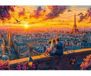 Schmidt Spiele 58885 Murmures sur Un Toit Parisien, Puzzle de 1000 pièces