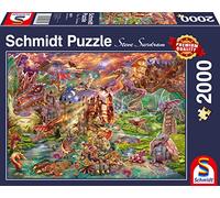 Schmidt Spiele 58971 Puzzle Le trésor des Dragons Multicolore 2000 pièces