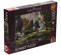 Schmidt Spiele 59677 Puzzle Thomas Kinkade Spirit, Chemin de la Foi, 1 000 pièces, Multicolore