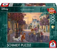 Schmidt Spiele 59690 Thomas Kinkade: Disney Aristocats (1000pc) Jigsaw Puzzle, C