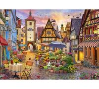 Schmidt Spiele 59760 Puzzle Romantique Bavière, Rothenburg OB der Tauber, 1000 pièces