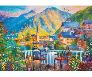 Schmidt Spiele 59766 - Puzzle coloré de Hallstatt 1000 pièces