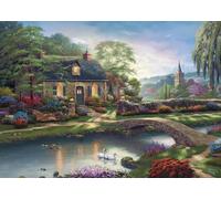 Schmidt Spiele 59775 Thomas Kinkade, Stoney Cr ottage, Puzzle de 1000 pièces