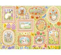Schmidt-Spiele Puzzle Chats Nobles en Fleurs (59792) – 1000 pièces