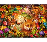 Schmidt Spiele 59795 Fleurs, Fourrure et Plumes, Puzzle 1000 pièces