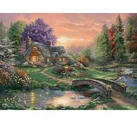 Schmidt Spiele 59937 Thomas Kinkade, Sweetheart Retreat, 1000 Piece Jigsaw Puzzle, Colourful