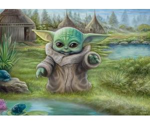 Schmidt Spiele 59955 Thomas Kinkade, Lucas Film, The Mandalorian, Childs Play, 1000 Piece Jigsaw Puzzle