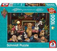 Schmidt Spiele 59987 Brigid Ashwood, soirée colorée dans Le Salon, Puzzle de 1000 pièces, Multicolore, Taille Unique