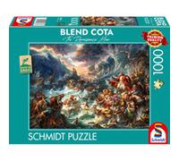 Schmidt-Spiele Puzzle 58638 Le chemin à travers la mer – 1000 pièces – en carton d'herbe