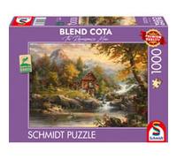 Schmidt Spiele 58639 Puzzle Maison d'été Blend COTA 1000 pièces en Carton d'herbe
