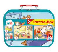 Schmidt Spiele Bobo Siebenschläfer Boîte à puzzle dans une valise en métal