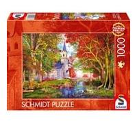 Schmidt-Spiele Puzzle Chapelle dans la Magie d'automne 59788, 1000 pièces, Multicolore