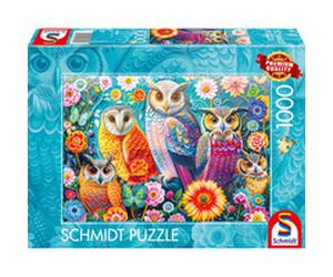 Schmidt Spiele Chouettes et fleurs, Puzzle