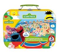 Schmidt-Spiele Jeu de société éducatif 40640 – Collection pour enfants, motif Rue Sésame