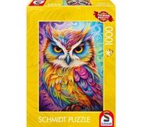 Schmidt-Spiele Puzzle 59782 Hibou en robe de perroquet 1000 pièces Multicolore