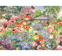Schmidt Spiele- Jardin Fleuri, Puzzle de 1000 pièces, 58975, Coloré