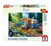 Schmidt-Spiele Puzzle Jeff Haynie – Avec la caravane dans les montagnes – 1000 pièces