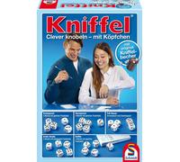 Schmidt Spiele Jeu de dés familial Kniffel avec gobelet à dés en cuir 49030